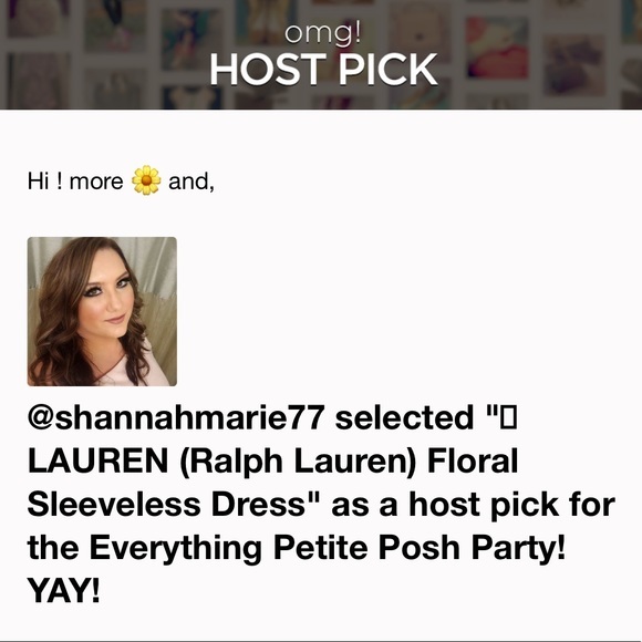 NEW LAUREN  (Ralph Lauren) Floral Sleeveless Dress (Host Pick) - Picture 2 of 5